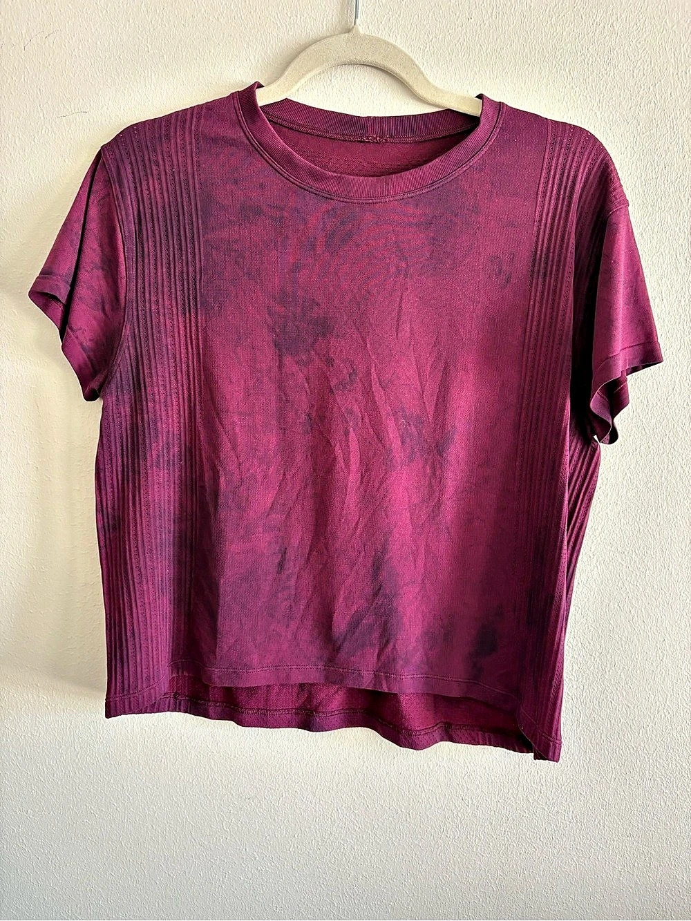 lululemon diamond dye crop Shirt Purple